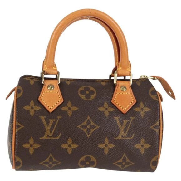 LOUIS VUITTON Monogram Mini Speedy Hand Bag M41534 LV Auth am8561V - Picture 1 of 15